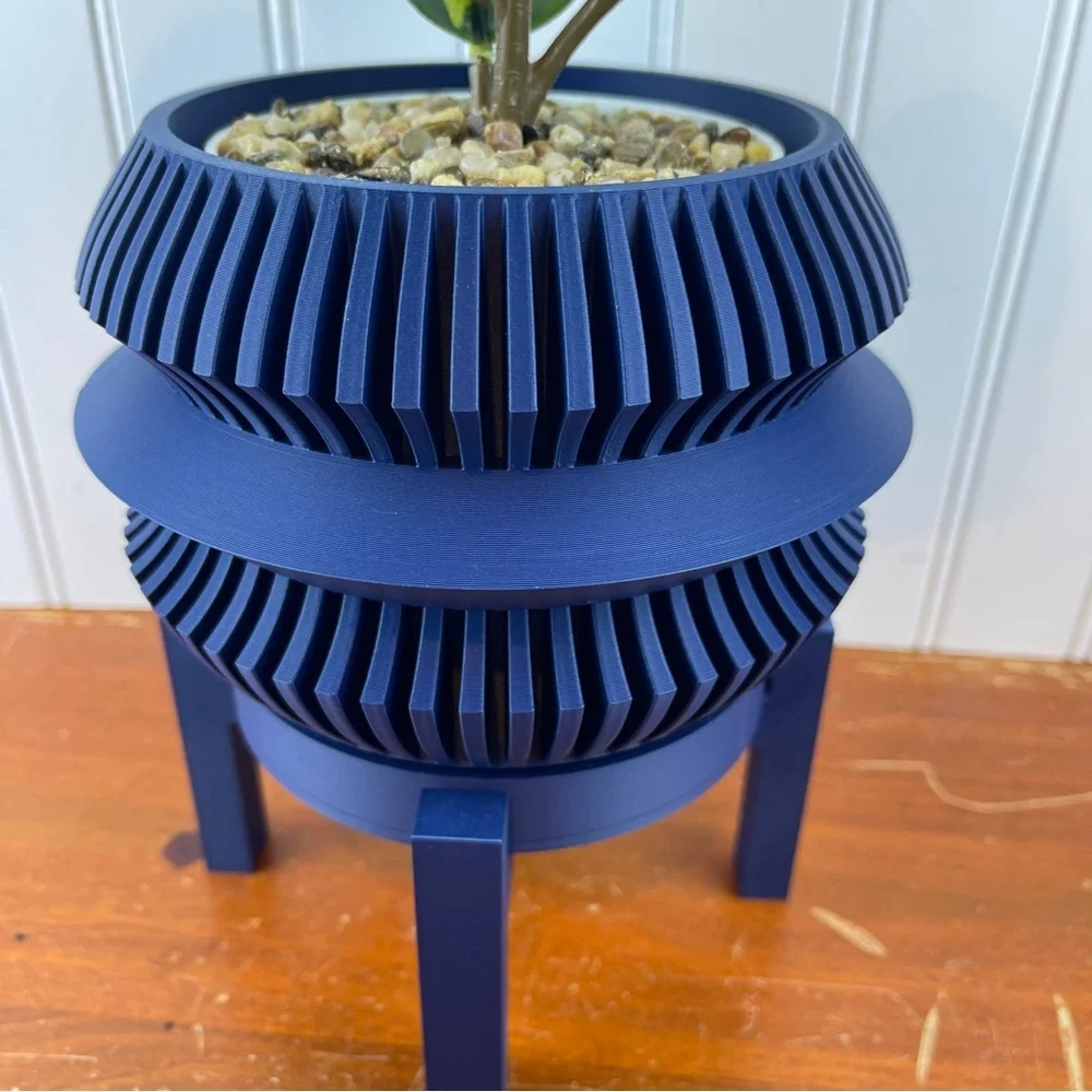Uldol Indoor Planter w/ Drainage Hole and Drip Tray, Houseplant